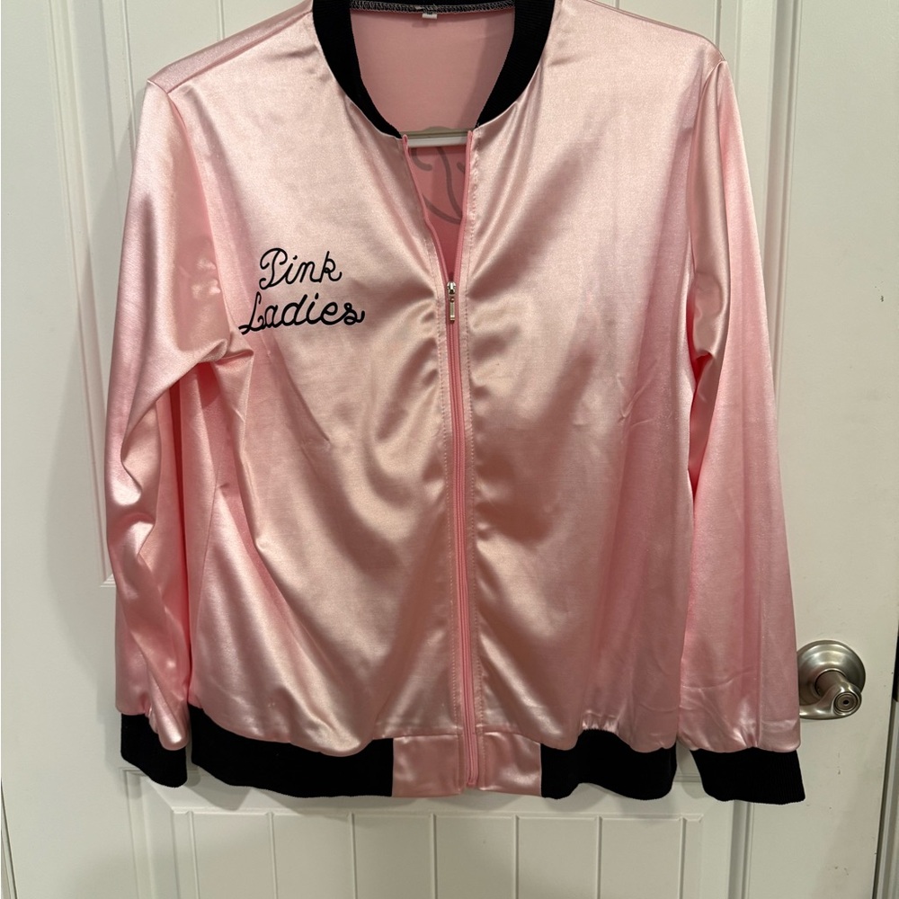 Pink Ladies Satin Jacket